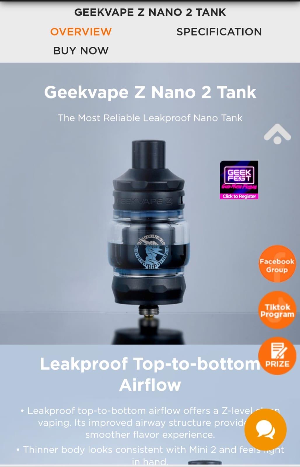 Geekvape z Nano 2  Tank