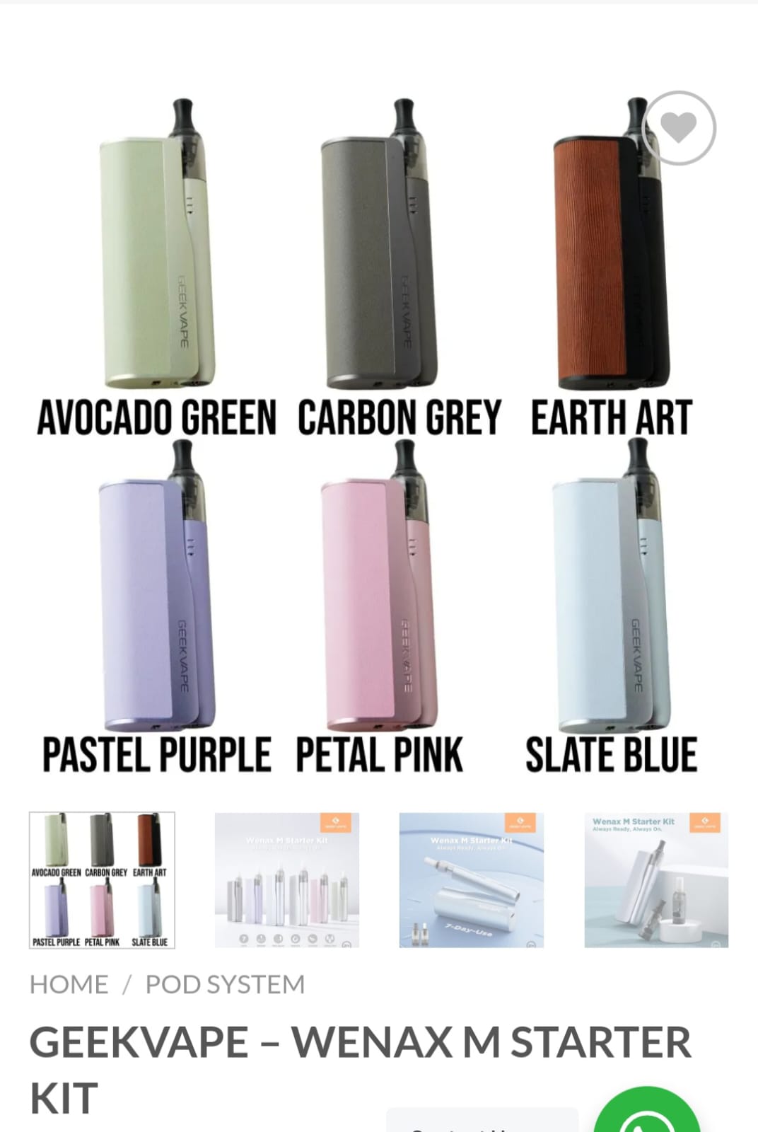GeekVape - wenax M starter kit